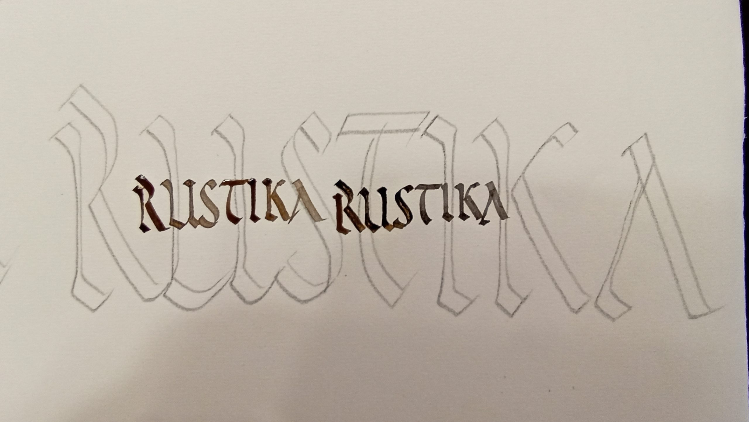 Grundkurs Kalligrafie - "Die Rustika"  / 24092